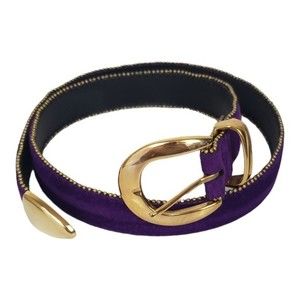 Vintage Accessory Lady Purple Suede Belt